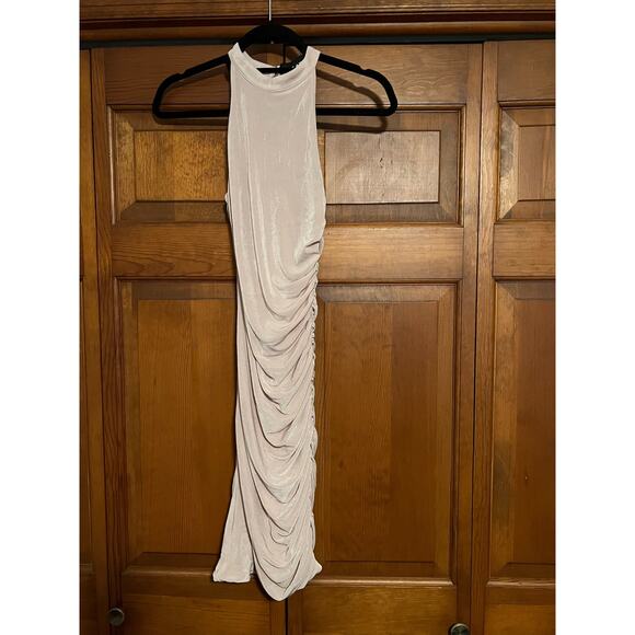 NWT Revolve SER.O.YA Women's Cosette Dress Side Ruched Sleeveless Beige Size XS - Picture 4 of 12